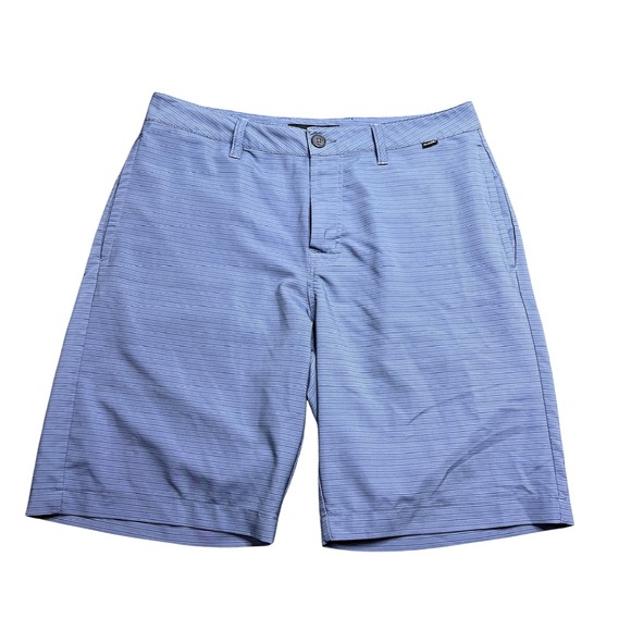 TravisMathew Other - Travis Mathew Loreto Shorts Par 4 Mens 32x9.5 Blue Stripe Performance Golf 75812